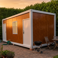 Bureau de jardin modulaire moderne de 20 pieds, maison préfabriquée détachable pour jardin avec assemblage facile