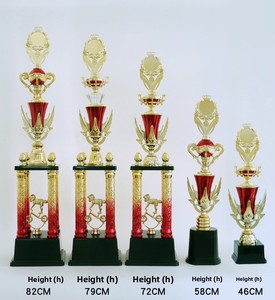 Fabrication de trophées en plastique personnalisés à bas prix, de haute qualité, avec logo universel, taille L, modèle SZ01 - Product Image 6