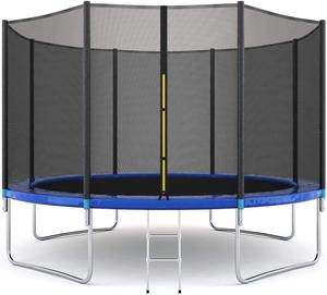 Bạt Lò Xo Nhún 8FT 12FT 10FT 14FT 16FT Kèm Lưới Bao Vây Đệm Lò Xo Ngoài Trời 400LBS Cho Trẻ Em - Product Image 1