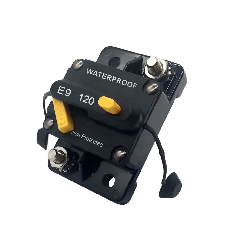 Amomd High Quality 12 Volt DC 120A Audio Overload Current Circuit Breaker Switch For Marine