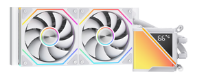 Enfriador de CPU por agua con refrigeración líquida Jungle Leopard Stellar Realm RS DGT 240/360 para PC de escritorio, blanco/negro, 73.2CFM, 2800RPM - Product Image 5