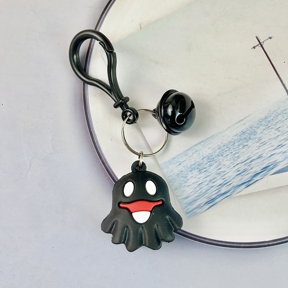 Halloween Ghost Sickle Cartoon Girl Keychain Creative PVC Plastic