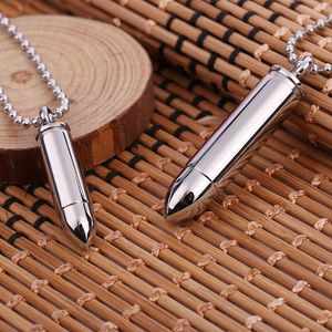 Kalung Pet Mens Jewelry berbentuk silinder yang dapat dibuka, terbuat dari baja tahan karat, untuk menyimpan abu jenazah, sebagai liontin kenang-kenangan. - Product Image 2