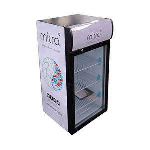 Oumeite commercial porte unique vitrine verticale refroidisseur affichage boisson froide porte en verre réfrigérateur pour dépanneur réfrigérateur - Product Image 5