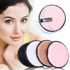 Sợi Nhỏ Trang Điểm Remover Vải Tái Sử Dụng Có Thể Giặt Bông Miếng Đệm Make-Up Khăn Lau Mặt Làm Sạch Khăn Mềm Đĩa Hai Lớp Phun - Product Image 6