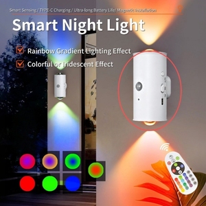 Nueva Lámpara de Pared Inteligente con Sensor de Movimiento, Magnética, Recargable, para Gabinete, Nocturna - Product Image 1