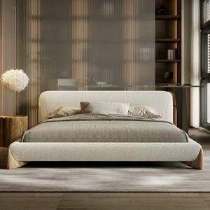 Moderne Stijl Koningin En Kingsize Bedframe En Hoofdeinde Comfortabele Gestoffeerde Houten Meubels Voor Thuis - Product Image 1