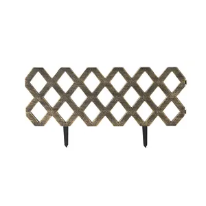 HUAZHIAI Backyard Lawn Edging Border Outdoor Garden Fence Decorative Metallic Panels Plastic Fencing