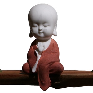 De poco lindo monje estatuilla o lindo bebé estatua de Buda monje estatuilla - Product Image 1