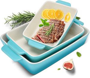 Batterie de cuisine moderne personnalisable <span class=keywords><strong>en</strong></span> <span class=keywords><strong>fonte</strong></span> émaillée 7 pièces : Casserole, faitout, plaque de cuisson, plat à four, pour cuisine domestique et gaz - Product Image 6