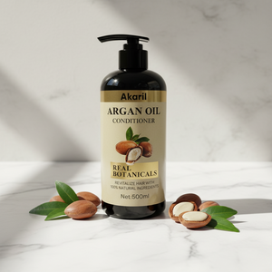 Akaril 500ml Aceite de Argán Hidratante y Nutritivo, Botánicos Reales Revitalizan el Cabello con Ingredientes 100% Naturales, <span class=keywords><strong>Acondicionador</strong></span> Capilar - Product Image 2