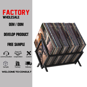 Custom 5-Layer Vinyl Record <strong>Storage</strong> Holder-80-100 <strong>LP</strong> Organizer Metal Display Rack Quick Assembly Album <strong>Storage</strong> for Books - Product Image 1