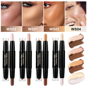 <strong>Shiny</strong> Color Face Cosmetics Concealer <strong>Foundation</strong> Stick Private Label Makeup Vegan Waterproof Cream Bronzer Contour Stick - Product Image 5