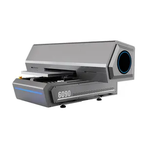 6090 small ultraviolet printer for multi class printing of flat clothing, leather, stone, metal, and iron sheets