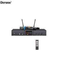 Berase UHF kablosuz mikrofon ile iyi fiyat karaoke işlemci 2 in 1 sistemi özelleştirmek