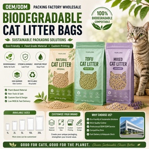 Large Wholesale Discounts Free Design Eco Friendly Resealable Pet <b>Cat</b> <b>Litter</b> Bag for Square Bottom Pouch - Product Image 1