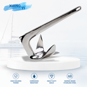 Ancre marine à trois griffes en acier inoxydable HF pour applications marines intensives - Haute puissance de maintien, résistante à la corrosion - Product Image 5