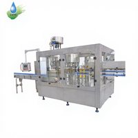 Machine de remplissage automatique de liquides à grande vitesse - Ligne de production d'eau complète avec bouchonnage et étiquetage, pour bouteilles de 500 ml