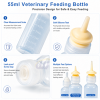 Biberon d'allaitement pour animaux de compagnie WANJIA, distributeur de lait en plastique pour chiots, chatons, chats et chiens, pour l'alimentation et les soins
