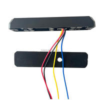 Feux de signalisation à 6 LED de haute qualité, montage en surface, lumière verte, contact négatif pour changer les modes de clignotement LTD16E