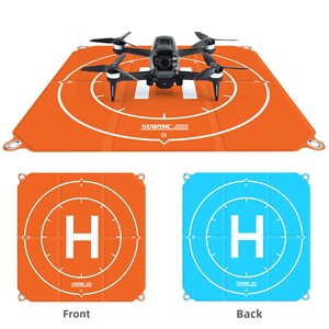 Piattaforma di Atterraggio per Droni in Pelle PU da 50cm, Impermeabile e Pieghevole, Accessori per DJI Air <span class=keywords><strong>3</strong></span> Mini <span class=keywords><strong>4</strong></span> Pro Mavic <span class=keywords><strong>3</strong></span> - Product Image 5