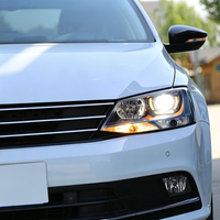 Luces de Circulación Diurna en Forma de U Fáciles de Modificar CQL, Faros Delanteros de Proyector Bi-LED, Láser G5 Liner para VW Sagitar 12-18