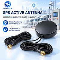 Antenne GPS double étanche IP67, antenne externe adhésive magnétique de haute qualité pour communication, 28dBi SMA