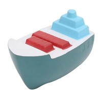 Balle anti-stress en mousse PU haute densité en forme de bateau, à remontée lente, pour soulager l'anxiété, jouet de bureau