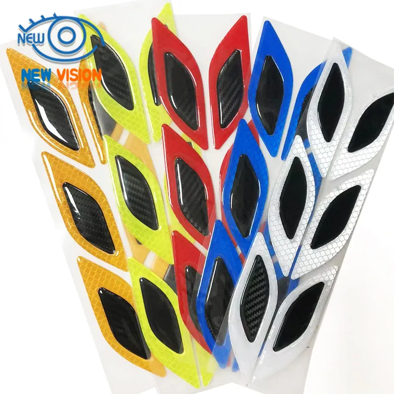 auto reflector Wholesale Safety Waterproof Motorcycle Car body leaf broad Night Reflective Sticker