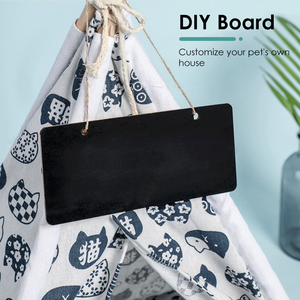 <span class=keywords><strong>Tipi</strong></span> para Mascotas Tienda para Perros y Gatos <span class=keywords><strong>Cama</strong></span> Portátil con Cojín Grueso para Mascotas - Product Image 5