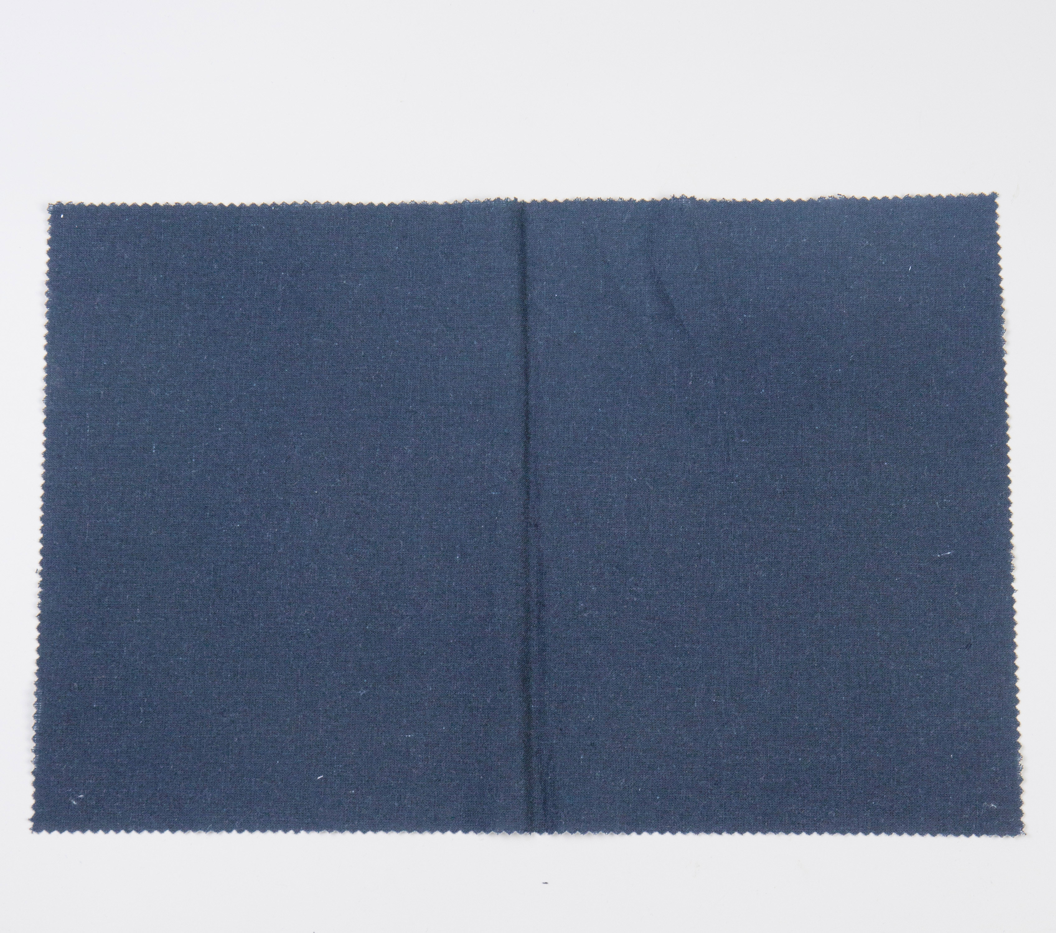 Лидер продаж, однотонная ткань для рубашек из хлопка и льна, спандекса, темно-синего цвета