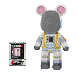 Ensemble de blocs de construction MPIN de 43 cm, 5100 pièces, <span class=keywords><strong>puzzle</strong></span> <span class=keywords><strong>3D</strong></span> pour enfants, jouet éducatif et cadeau créatif, kit de <span class=keywords><strong>puzzle</strong></span> DIY sur le thème de l'espace, Bearbrick - Product Image 1