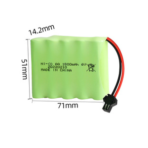 RC Car RC Truck Reemplazo 6V 6,0 mAH Paquete <span class=keywords><strong>de</strong></span> batería Batería recargable AA 1800 V mAH Ni-cd Batería - Product Image 1