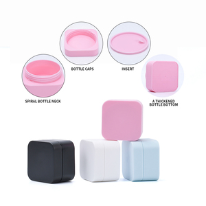 Vente chaude 30g 50g carré givré rose bleu blanc noir pots cosmétiques en <span class=keywords><strong>plastique</strong></span> emballage de crème pour le visage des yeux pour la lotion de soin de la peau - Product Image 2