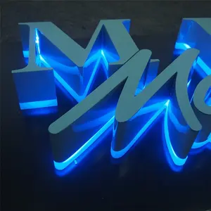 Led 3d Sign Hot Sales Led Backlit Guide Sign 3D Led Letter Sign Custom Sign For Indoor Company Wall LOGO Design