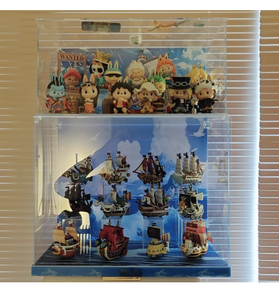 Für Mart One Piece Great Line Serie Flache Werbe-Displaybox Staubschutz Spielzeug-Organizer Transparente Figuren-Aufbewahrung Einfach - Product Image 5