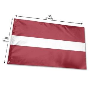 Gahumi Polyester Publicité Drapeaux Pays Bannière Promotionnelle 3X5Ft Polyester Personnalisé Drapeau National Lettonie - Product Image 3