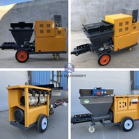 Machine à pulvériser de peinture murale électrique diesel, machine à pulvériser de mortier portable, pulvérisateur de plâtre, pulvérisateur de mortier de ciment