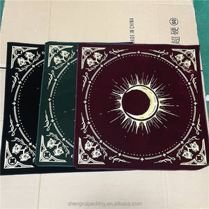 मखमली टैरो टेबल कपड़े कस्टमाइज्ड लोगो मुद्रित उच्च गुणवत्ता वाली चुड़ैल वेदी दिवीवेट टेबल कपड़े - Product Image 3