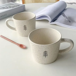 Japanese Ceramic High-value Coffee <b>Mugs</b> Pine <b>Tree</b> Pattern Oat Breakfast Milk Kawaii Cup Couple Tea Cups As Birthday Gift - Product Image 5