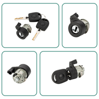 Cylindre de serrure de contact, compatible avec VW Polo, Passat, Jetta, Audi A4, A6, 2000-2009, Numéros de pièces : 107905855CB, 107905855CA