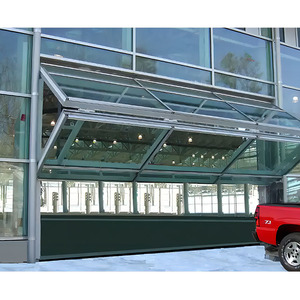 <span class=keywords><strong>Porte</strong></span> <span class=keywords><strong>de</strong></span> <span class=keywords><strong>garage</strong></span> automatique pliante verticale en verre dépoli et aluminium noir <span class=keywords><strong>de</strong></span> 16 pi x 7 pi, la plus populaire en gros - Product Image 6