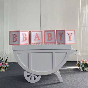 Event Decoration <strong>Sweet</strong> <strong>Cart</strong> Acrylic Display Candy <strong>Cart</strong> for Wedding - Product Image 4