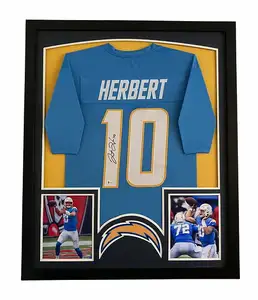 40X32Inch Sport Jersey Display Frame Case Met Dubbele Mat Houten Schaduw Doos Met Voetbal Honkbal Voetbal Shirt