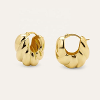 LOZRUNVE Produits à succès Collections de bijoux Boucles d'oreilles créoles massives torsadées de haute qualité