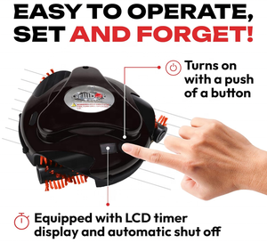 Robot de nettoyage pour barbecue 304SS - Brosse électrique robuste pour graisse brûlée, poils en acier inoxydable, nettoyeur en profondeur pour barbecue à gaz extérieur - Product Image 3