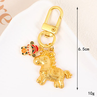 Pendentif décoratif pour sac, porte-clés, breloque de téléphone portable, motif Cheval du Zodiaque du Nouvel An - Prochainement porte-bonheur