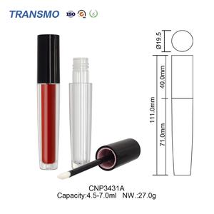 Tube de brillant à lèvres en plastique, cosmétique vide, transparent, 4,5-7 ml, flacon de tube, emballage, conteneur cosmétique, tube de brillant à lèvres de haute qualité - Product Image 2