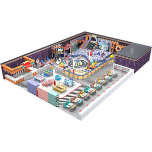 Dernière personnalisation de terrain de jeu pour enfants d'intérieur de vente chaude avec carrousel et pont en planches Installations de jeux pour enfants à vendre - Product Image 4