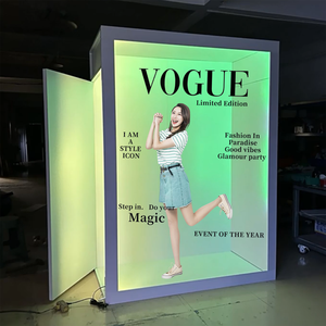 Soporte para Telón de Fondo - Caja de Fotomatón para Revistas, para Teatro, Obras de Teatro, Clubes, Espectáculos Escolares y Presentaciones Escénicas - Product Image 1